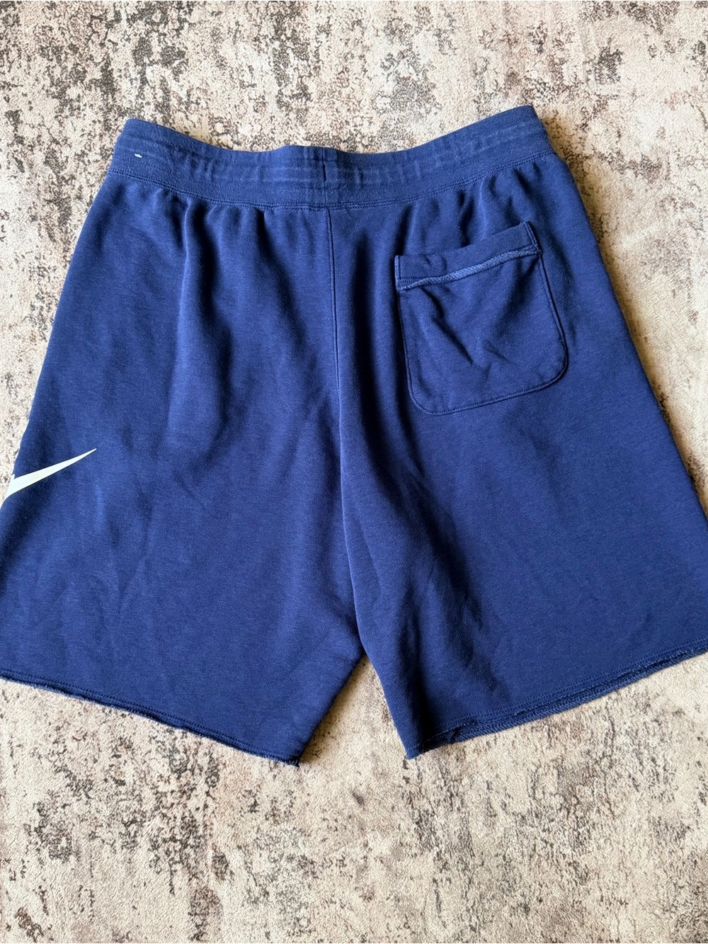 NWOT Nike Men’s Navy Athletic Logo Drawstring Shorts - Picture 3 of 5